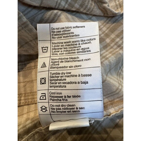 Carharrt Men’s XL LOOSE FIT MIDWEIGHT CHAMBRAY LONG-SLEEVE PLAID SHIRT - Picture 10 of 11